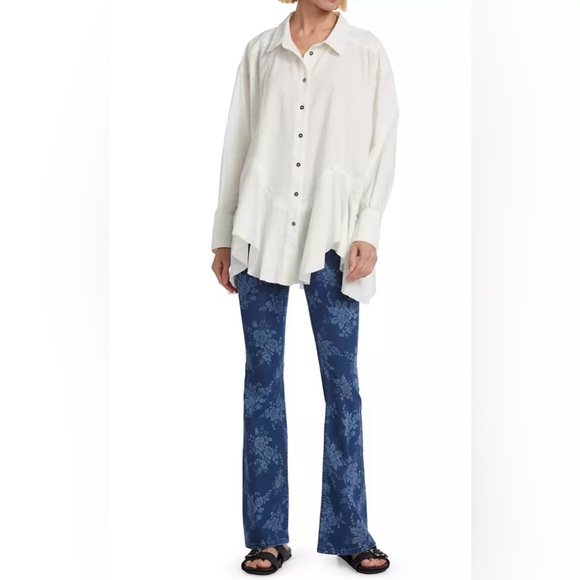 🌟FREE PEOPLE We The Free Penny Pull-On Printed Flare Jeans-Size 29 - Picture 10 of 15